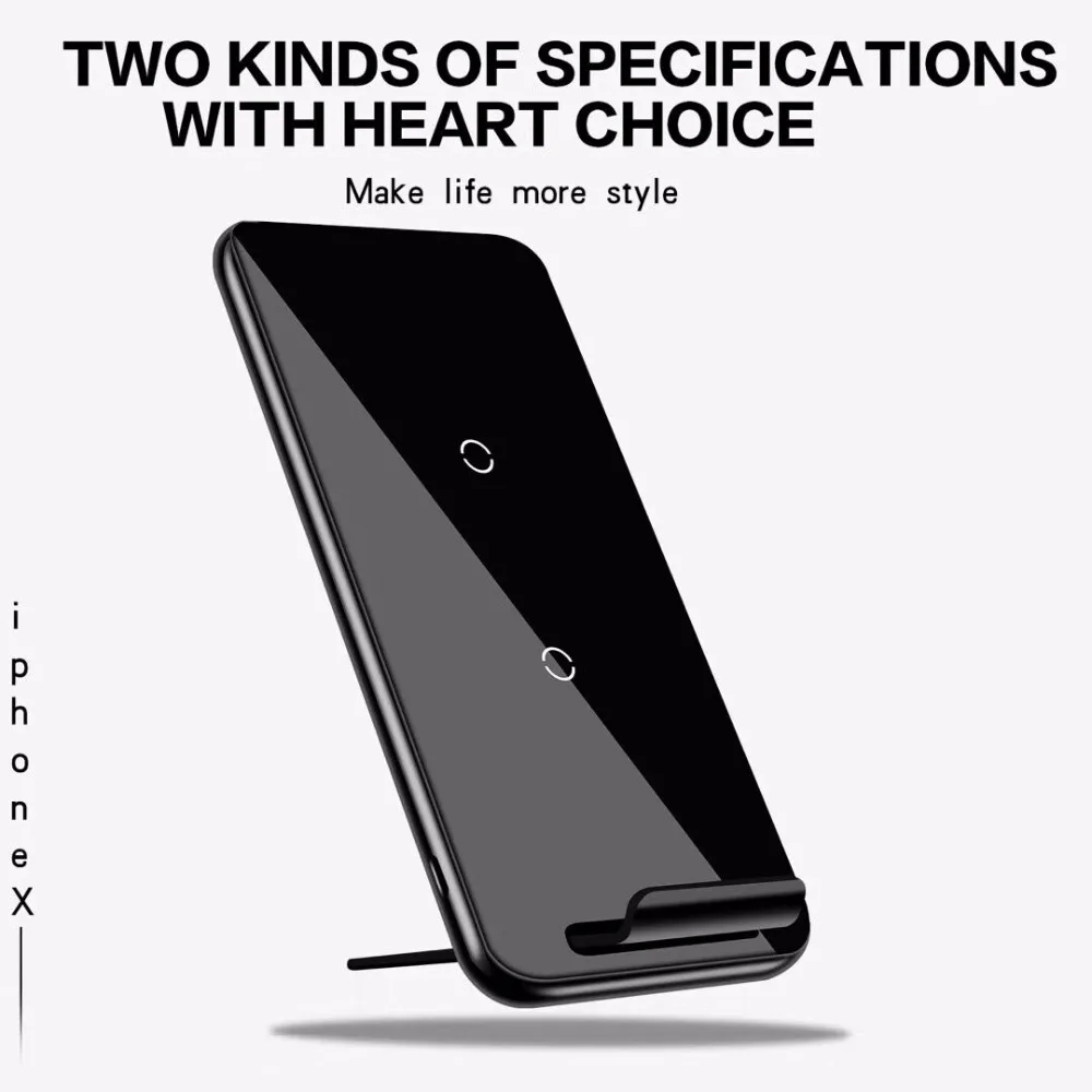 

10w QI Fast Wireless Charger for Samsung note10 S9 8 plus Automatic power off to measure voltage for iphoneX XS 8 plus wireless