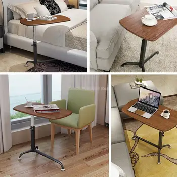 

Bedside table movable lift lazy computer desk notebook sofa side table writing home simple bed desk