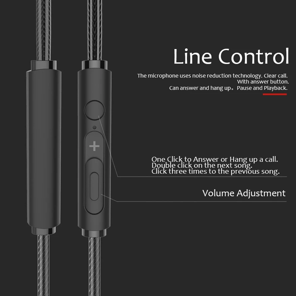 Ear Hook In-ear Earphone Jack 3.5mm Sport Stereo Headphones with Mic for Phone Laptop Gaming Headset Deep Bass Earbuds Earphones (6)