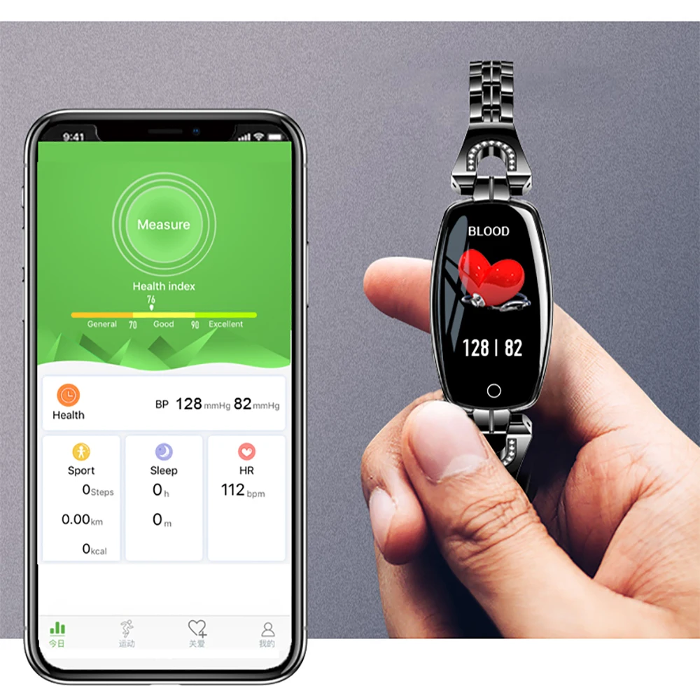 LEMDIOE Bluetooth фитнес Браслет Водонепроницаемый мониторинг сердечного ритма для Android