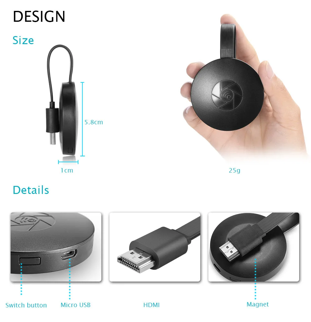MiraScreen G2 беспроводной ключ Miracast Tv Stick 1080P HD HDMI для Android iOS|SmartTV-стики и тюнеры| |