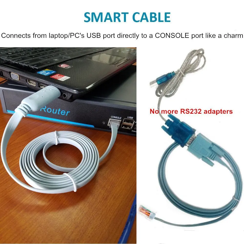 Консольный кабель FTDI FT232 с USB на RJ45 Тип C для стандартного аксессуара Cisco
