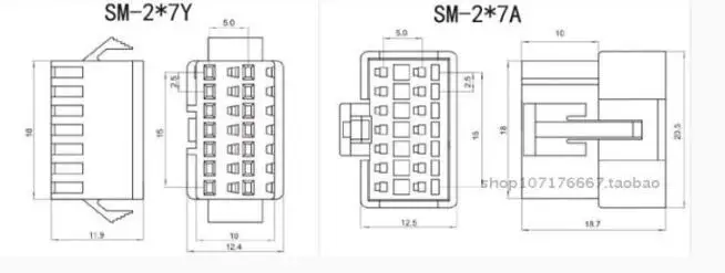 10 компл./20 компл. 2,5 мм Шаг 2-12Pin JST SM штекер и гнездо корпус контактный разъем обжимные клеммы комплект соединителей