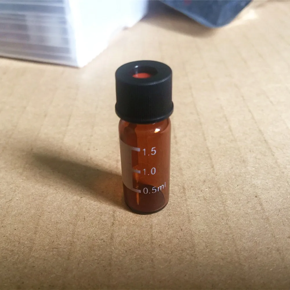 

1.5ml small opering screw-thread vial amber11.6*32mm Small Clear Glass Essential Oils Bottle USP 1expansion 51-100pcs/pack