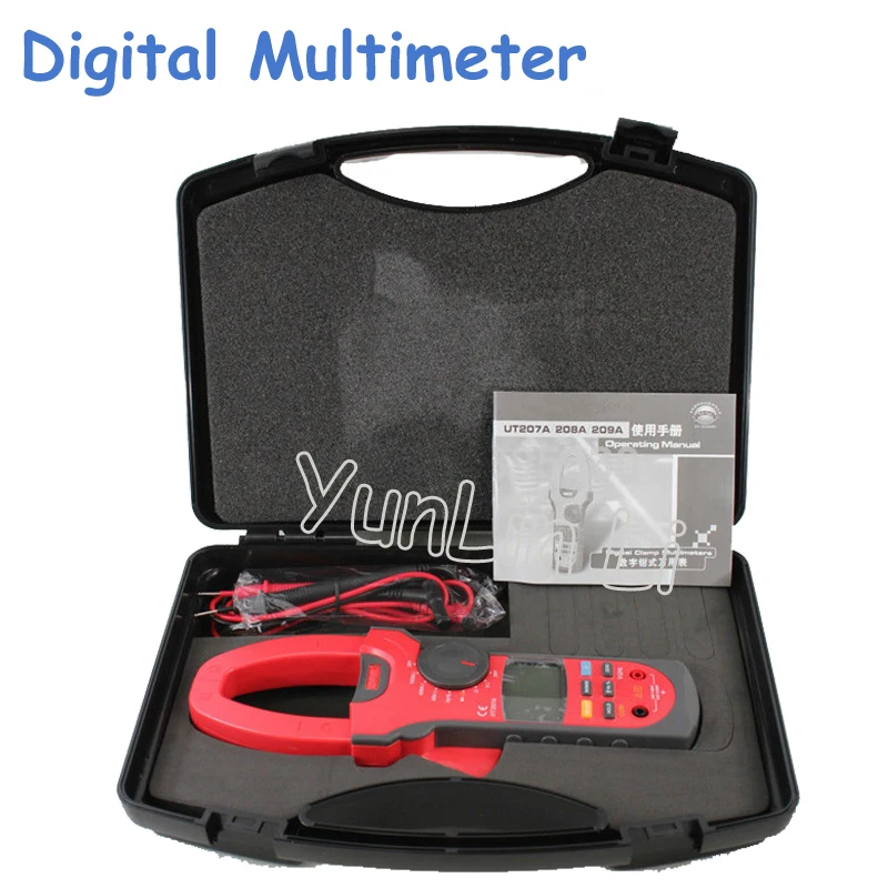 

LCD Digital Multimeter AC/DC Volt Amp Ohm Hz Tester Multi-Functional Digital Multimeter UT207A