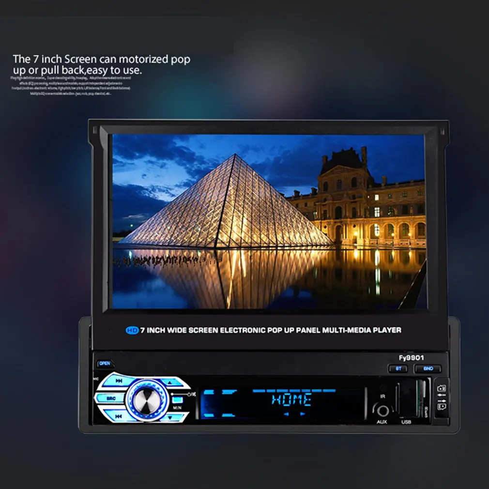 

Car MP5 Player Bluetooth Car Audio Stereo Music FM Radio Receiver Support Hand-free Call HD Digital Screen Remote Control