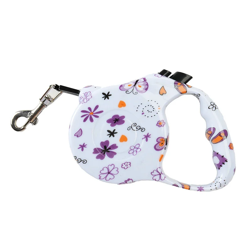 Printed Retractable Leash For Dogs Extending Puppy Walking Leads Puppy Pet Dog Running Leashes Great Product For Walk the Dog 