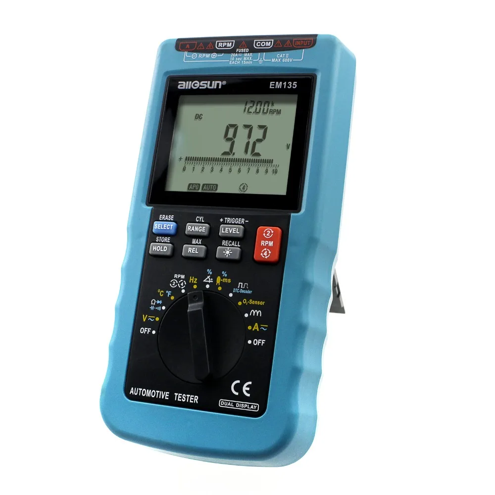 Мультиметр all sun EM135 Автомобильный цифровой 20 А|multimeter function|multimeter 20adigital automotive multimeter