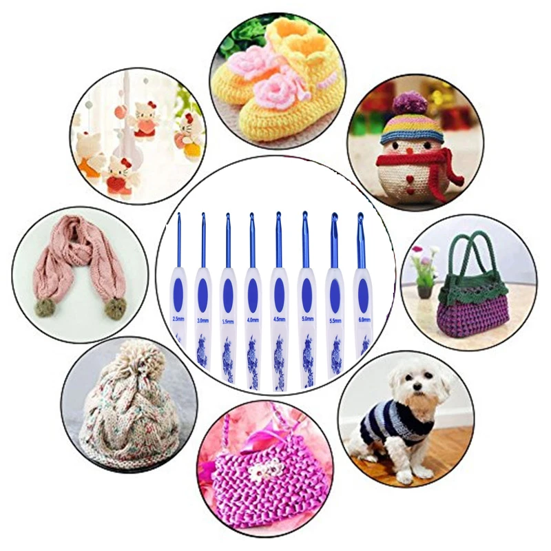 KOKNIT-16-PCS-Crochet-Hooks-Set-Chinese-Style-Aluminum-Yarn-Knitting-Hooks-Needles-Women-Home-DIY (3)