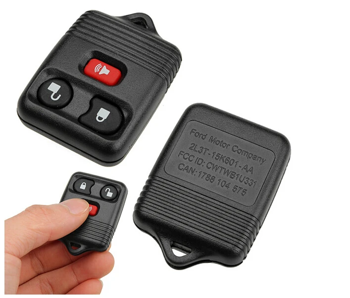 3 BUTTONS REPLACEMENT KEYLESS ENTRY KEY REMOTE FOB CASE SHELL PAD FOR