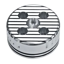 Новинка, высокое качество, 1 шт., серебряная гоночная головка цилиндра с ЧПУ, сменная, подходит для 66cc 80cc велосипед с двигателем на Газу, Круглый#292692