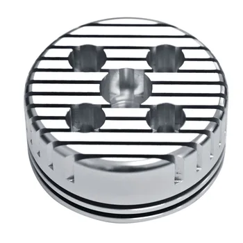 

New 2019 High Quality 1Pcs Silver Racing CNC Cycle Cylinder Head Replace Fit For 66cc 80cc Gas Motorized Bicycle Round#292692