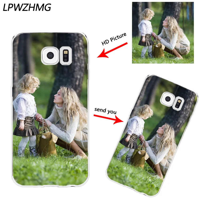 50pcs Custom Design DIY Clear Silicone Case Cover For Samsung Galaxy S3 S4 S5 S6 S7 S8 Customized Printing Photo Cell Phone |