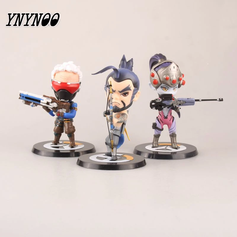 Ynynoo OW над игровыми часами Солдат 76 Hanzo Widowmaker милая фигурка игрушка коллекционные