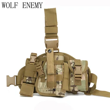 

Outdoor Hunting Waterproof Military Tactical Puttee Thigh Combined Leg Pistol Gun Holster Pouch Quick Release Buckle