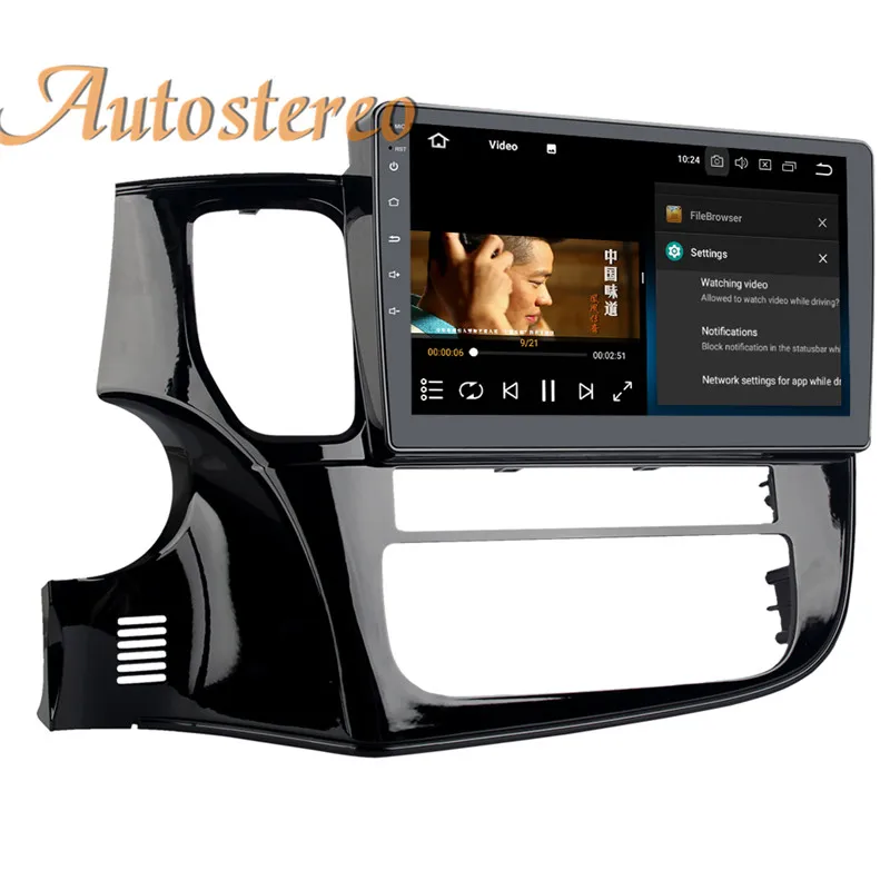 Discount Autostereo Android 9 Car GPS navigation For Mitsubishi OUTLANDER 2014 2015 2016 2017 multimedia SatNAV no DVD player head unit 9