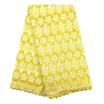 Eyelet Swiss Voile Lace Fabric With Stones Soft Embroidery 028 Men Women Dry Voile Lace Materials In Switzerland High Quality