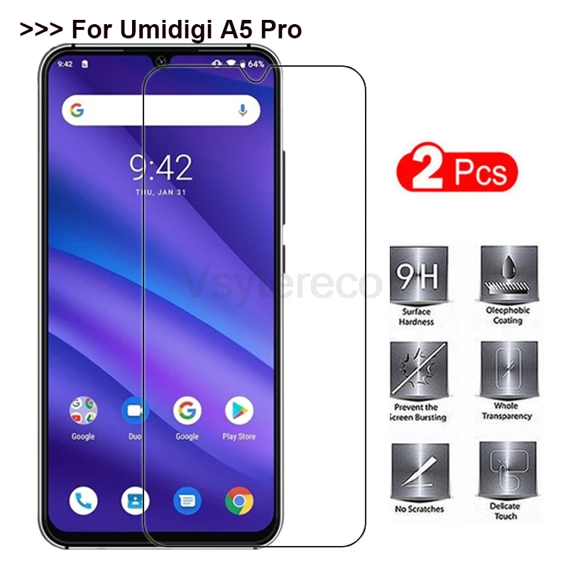 Защитное стекло Umidigi a5 pro взрывозащищенное для смартфона | Мобильные телефоны и