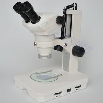 

Factory Direct Hot Sale , 8X-100X Track Stand Stereo Zoom Confocal Binocular Microscope with LED Lights