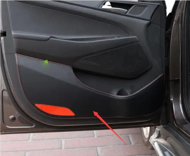 

lane legend case For Hyundai Tucson 2016 Inner Door protection protective pad kick pad 4pcs car styling accessories