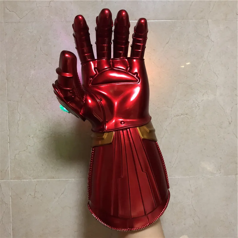 Marvel Iron Man infinito pietra Thanos guanti Avengers 1:1 supereroe armi guanto  di sfida LED guanti leggeri Cosplay capitano America Kid - AliExpress