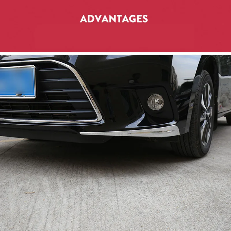 Car Exterior Accessories Chrome Front Bar Trim Front Bumper Trim For