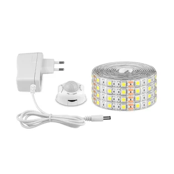 

12V Sensor LED Under Cabinet Light Bed Lamp Wireless Motion Sensor Night Lamp 1M 2M 3M 4M 5M With EU US Power Supply
