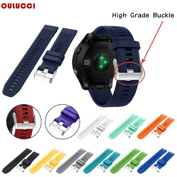 

Oulucci 22mm Watchband Strap for Garmin Fenix 5 Watch Quick Release Silicone Easyfit Wrist Band Strap