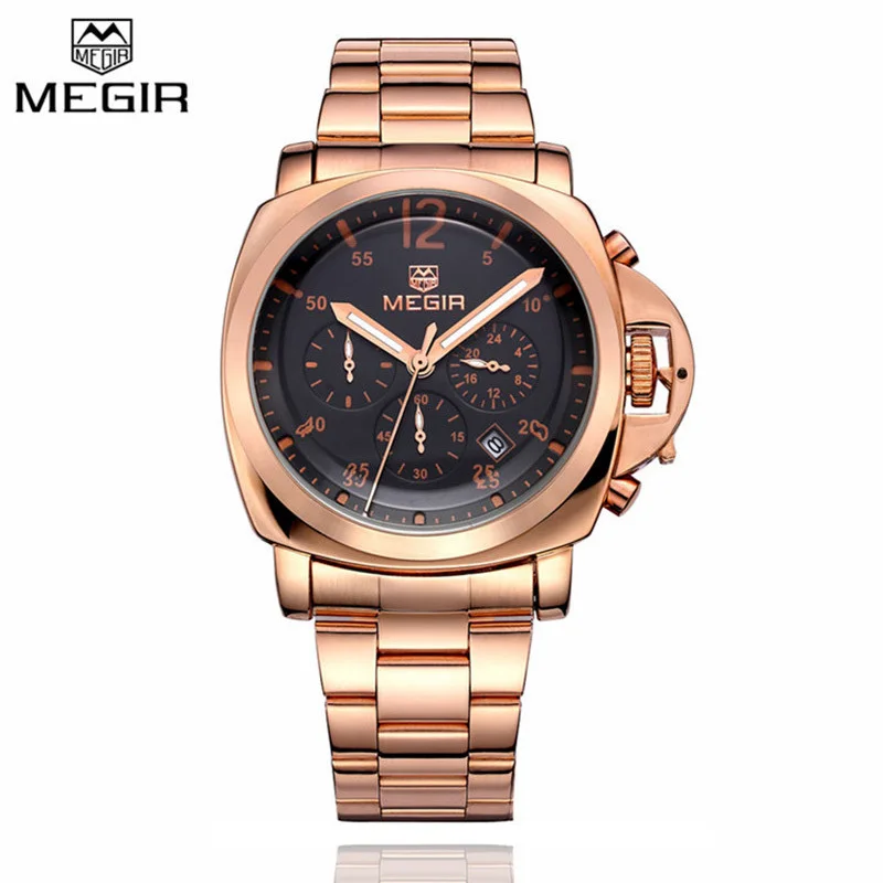 Top luxury Brand MEGIR Relogio Masculino Three Display Men Casual Watch Military Hombres Relojes Multifunction Auto Date Watches | Наручные