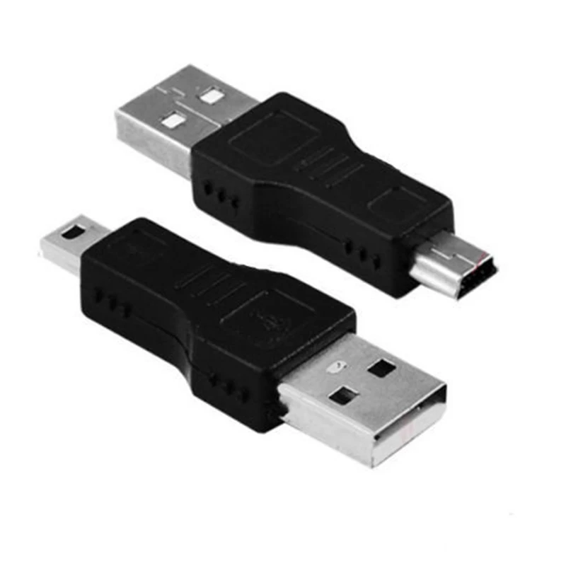 Новый 5 контактный Переходник USB A к Мини кабелю передачи данных