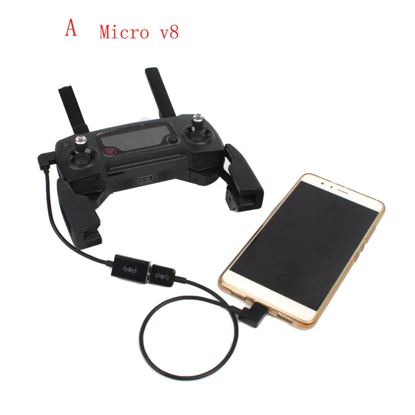 Новое подключение телефона планшет для DJI Mavic Pro передатчик кабель USB Micro V8 Прямая