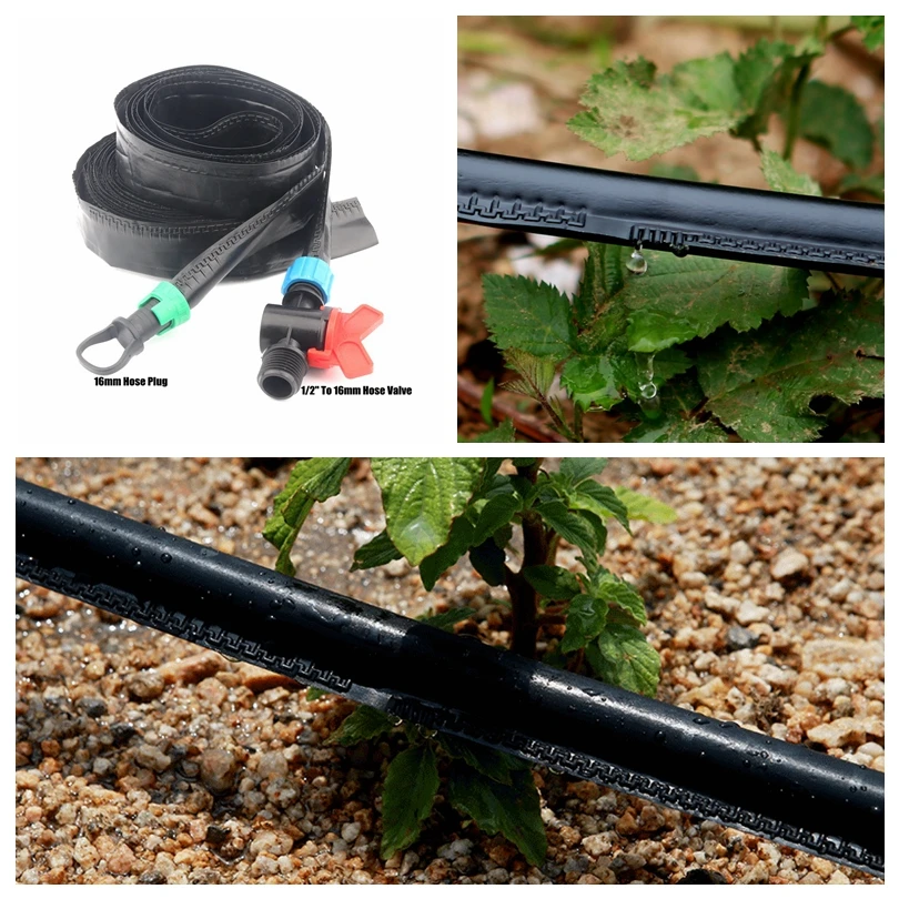 10m 3L 16mm*0.2mm Labyrinth Type Drip Tape Irrigation System Home