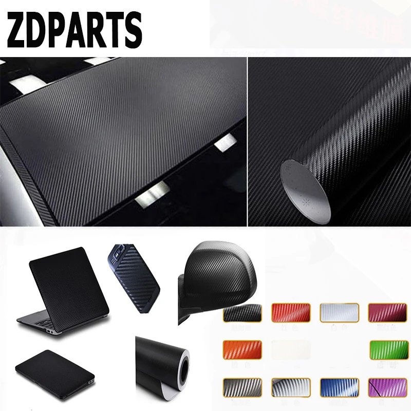 ZDPARTS 3D 30*127 см автомобильные Стикеры из углеродного волокна 10 цветов для Toyota Corolla