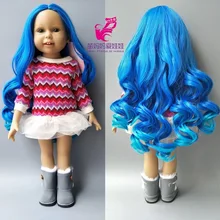 18 дюймов девочка кукла волосы 25-28 см размер головы парики для русской DIY coloful кукла волосы ремонт