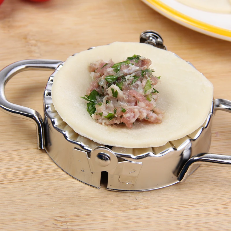 

Stainless Steel Dumpling Maker Wrapper Dough Cutter Pie Ravioli Dumpling Mould Kitchen Pastry Tools Accessories