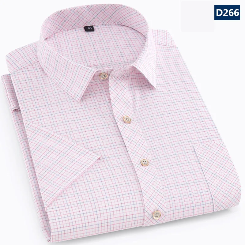DAVYDAIS Новое поступление летняя Высококачественная Мужская рубашка модная брендовая одежда с коротким рукавом мужская рубашка camisa masculina DS242 - Цвет: D266