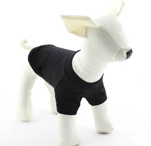 1pcs Dogs Cats Spring Summer Vest Clothes Doggy Solid Color T Shirt