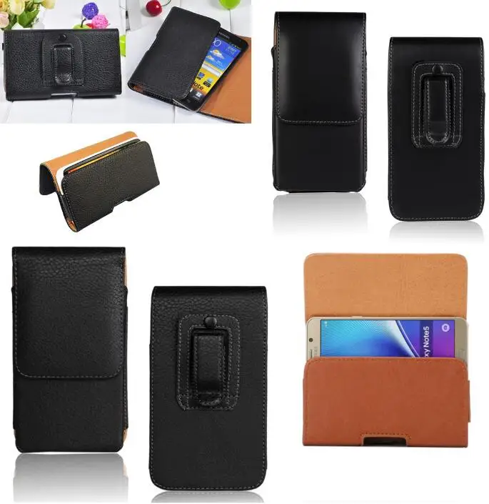

Belt Clip Holster Universal PU Leather Pouch Case for Fly IQ4405 Quad EVO Chic 1 IQ 4405/Fly IQ4402 Era Style 1/Explay Flame