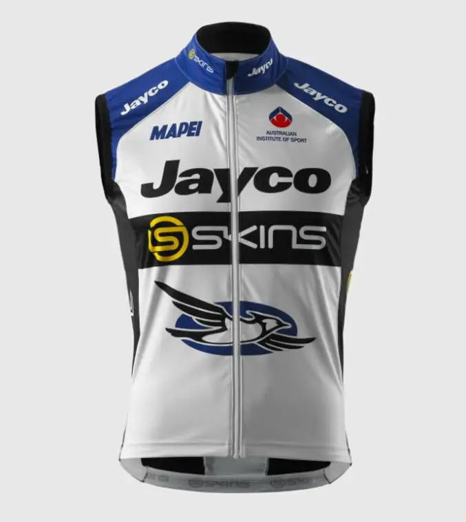 Team Jayco SKINS Mens Sleeveless Jersey bicycle cycling vests mountain