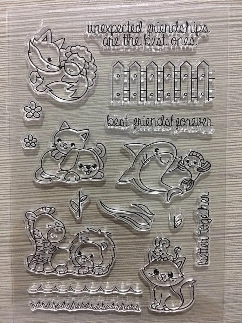 DLY Transparent Clear Silicone Stamps Seal for DIY Scrapbooking Photo