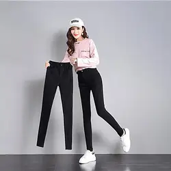 Лидер продаж 2018 для женщин сплошной цвет Little feet брюки леггинсы для большой размеры спандекс блестящие эластичность повседневные