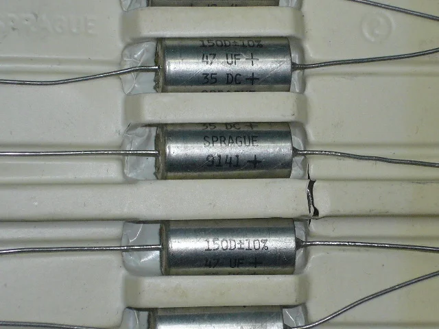 

[SA]SPRAGUE U.S. 150D series of tantalum shell silver membrane electrolysis 47UF 35V genuine original--10pcs/lot