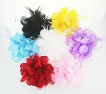 women Hair Clip New Style Hair Accessories girl Flower Feather Head Flower Wedding Bridal Corsage brooches