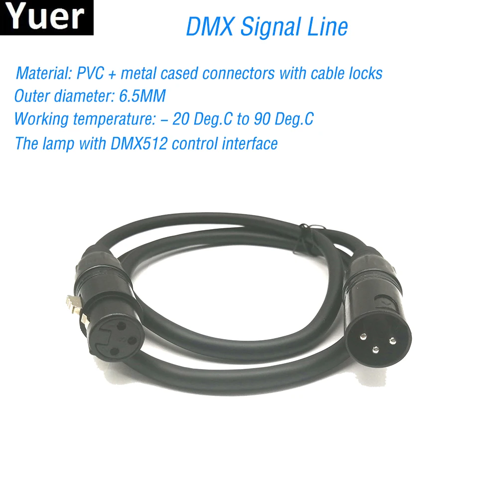 

3-PIN DMX512 Stage Lighting Signal Line , (1M-5M,6M,10M,15M,20M,30M,50M) LED PAR Stage Lights DMX Cable DJ Equipment 100% NEW