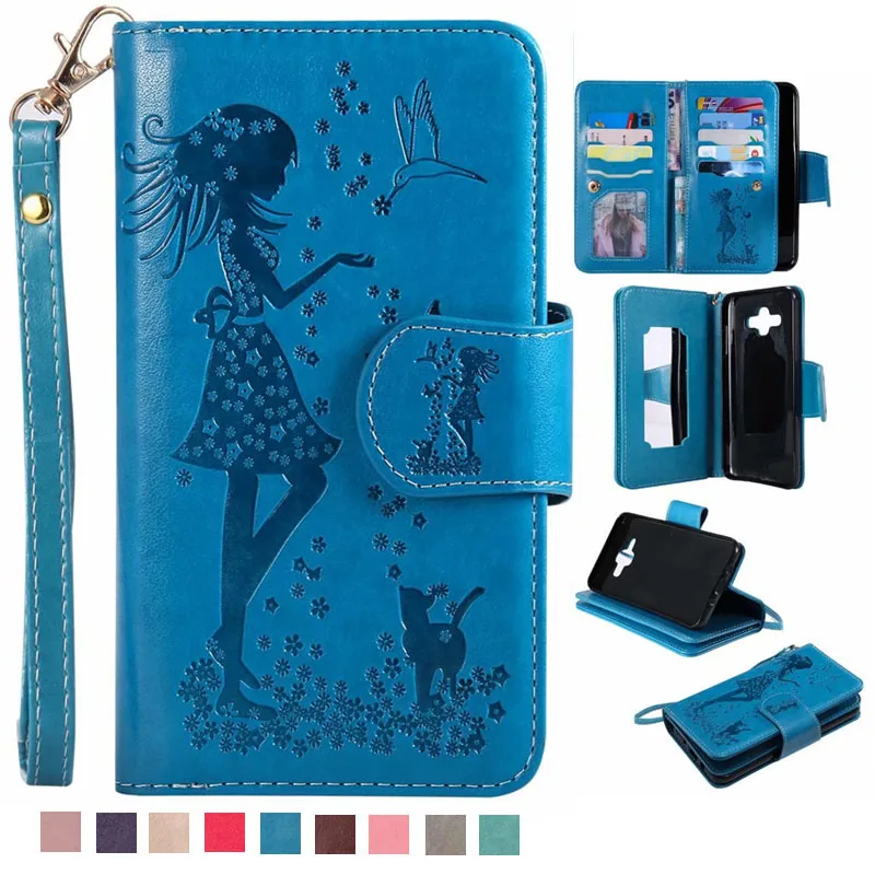 

Woman Mirror Flip Case For Samsung Galaxy J3 J4 J5 J7 2017 2018 2016 2015 PU Leather + Wallet Cover For Samsung A3 A5 A6 A8 Case