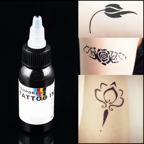 peinture noire pour tattoo airbrush encre de tatouage temporaire