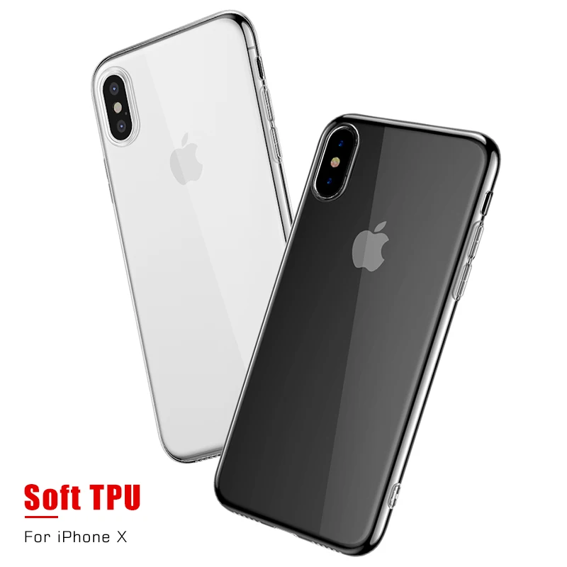 Сверхтонкая жесткая накладка на заднюю панель из ТПУ с крышкой для iPhone XS Max 8 7 6 6S