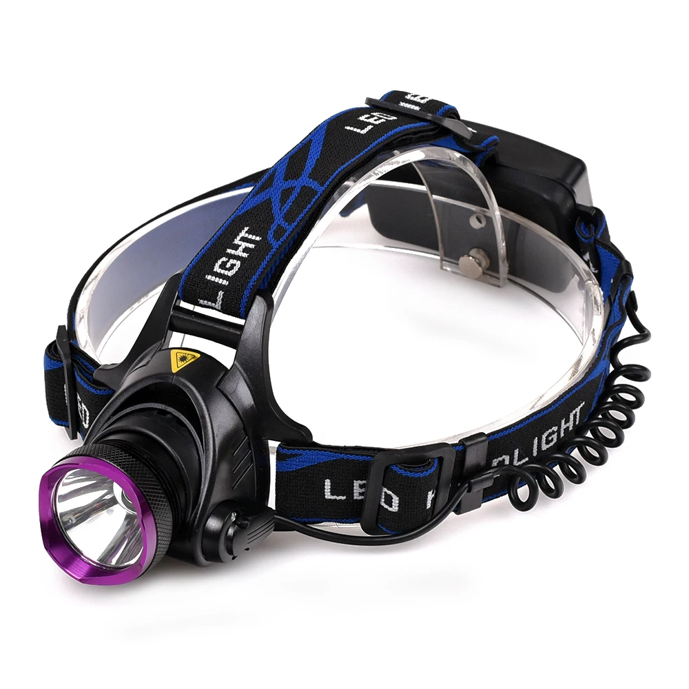 2000LM T6 Diving head lamp Waterproof Headlight Led Lighting led Headlamp flashlight light Torch + 26000mAh 18650 + US charger (3)