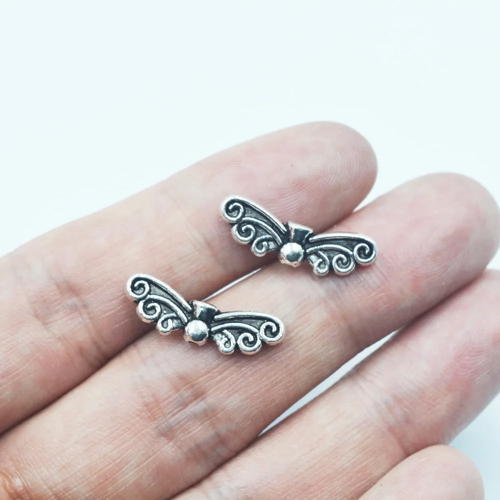 

Wholesale 80pieces Tibetan Silver Butterfly wings Spacer Beads For DIY Jewelry Pendant Accessories