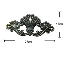 Wooden Box Coner,Wine Box Protector,Embellishment Findings Flower Corners Antique Bronze Tone,Old Style,Vintage Cover,4Pcs